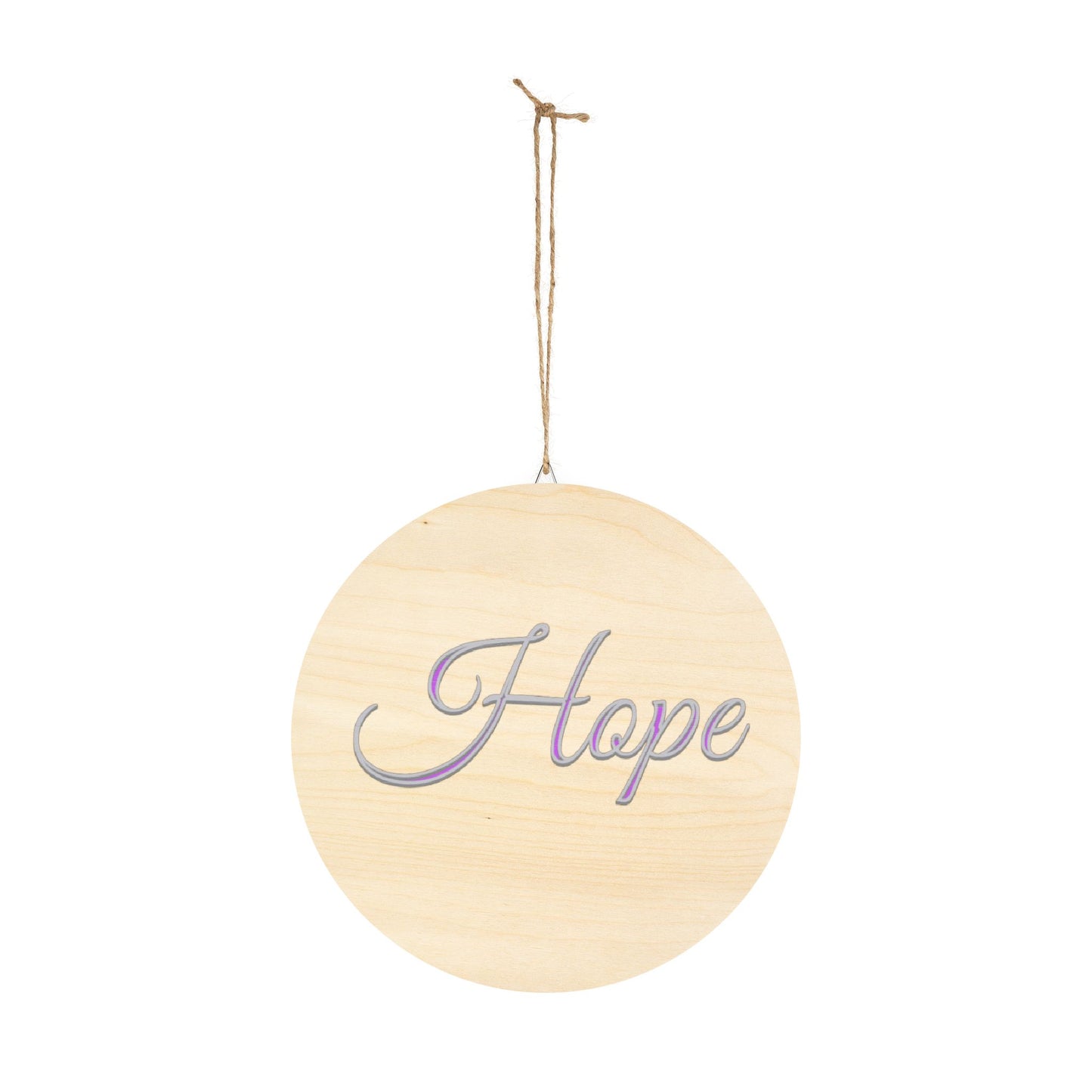 Faith, Hope and Love 'Hope' Wall Hanging — Inspirational Christian Wooden Décor