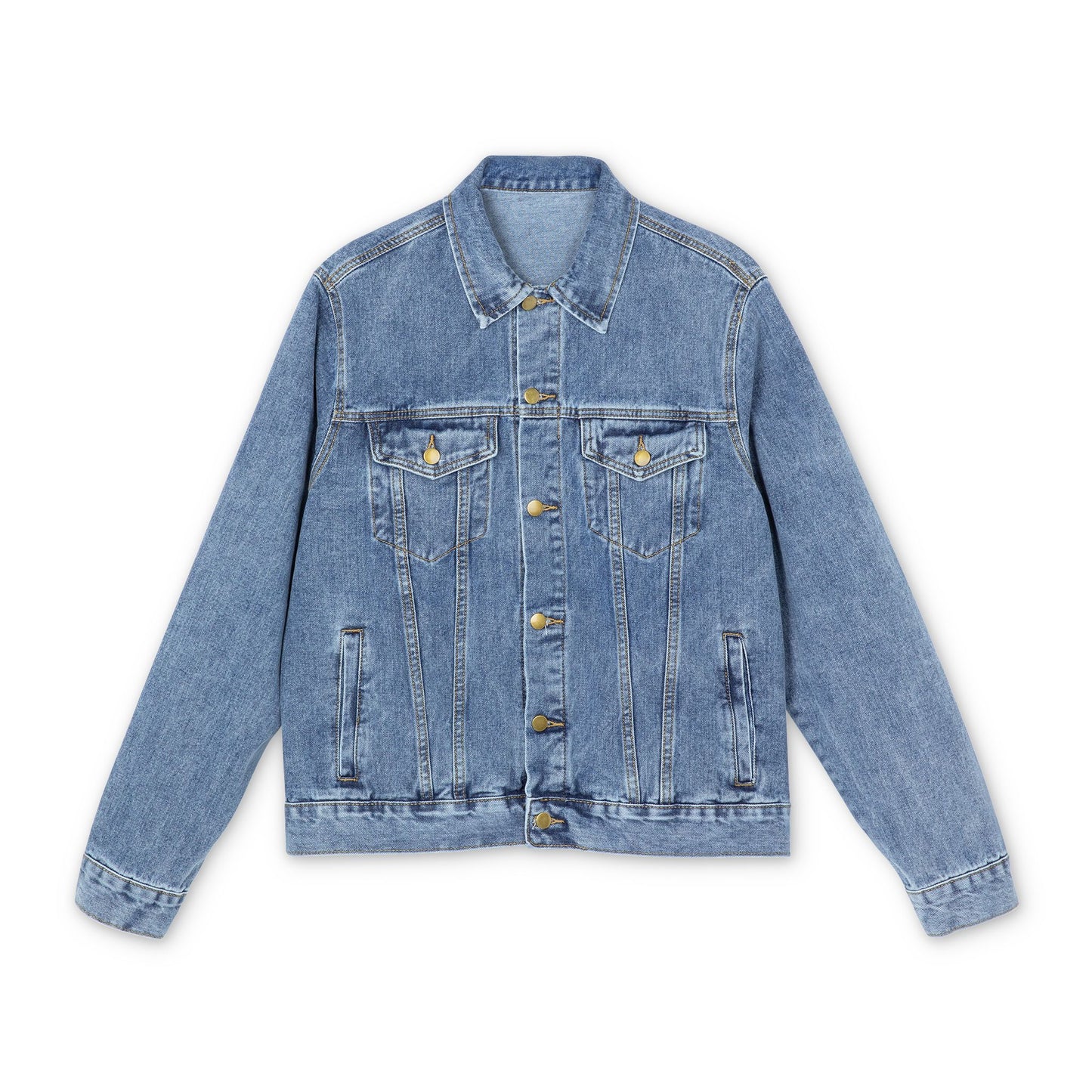 Alpha & Omega Chi Rho Denim Jacket – The Mark of the Eternal
