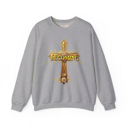 Becoming - Women’s Christian Sweatshirt (Dark Lettering)