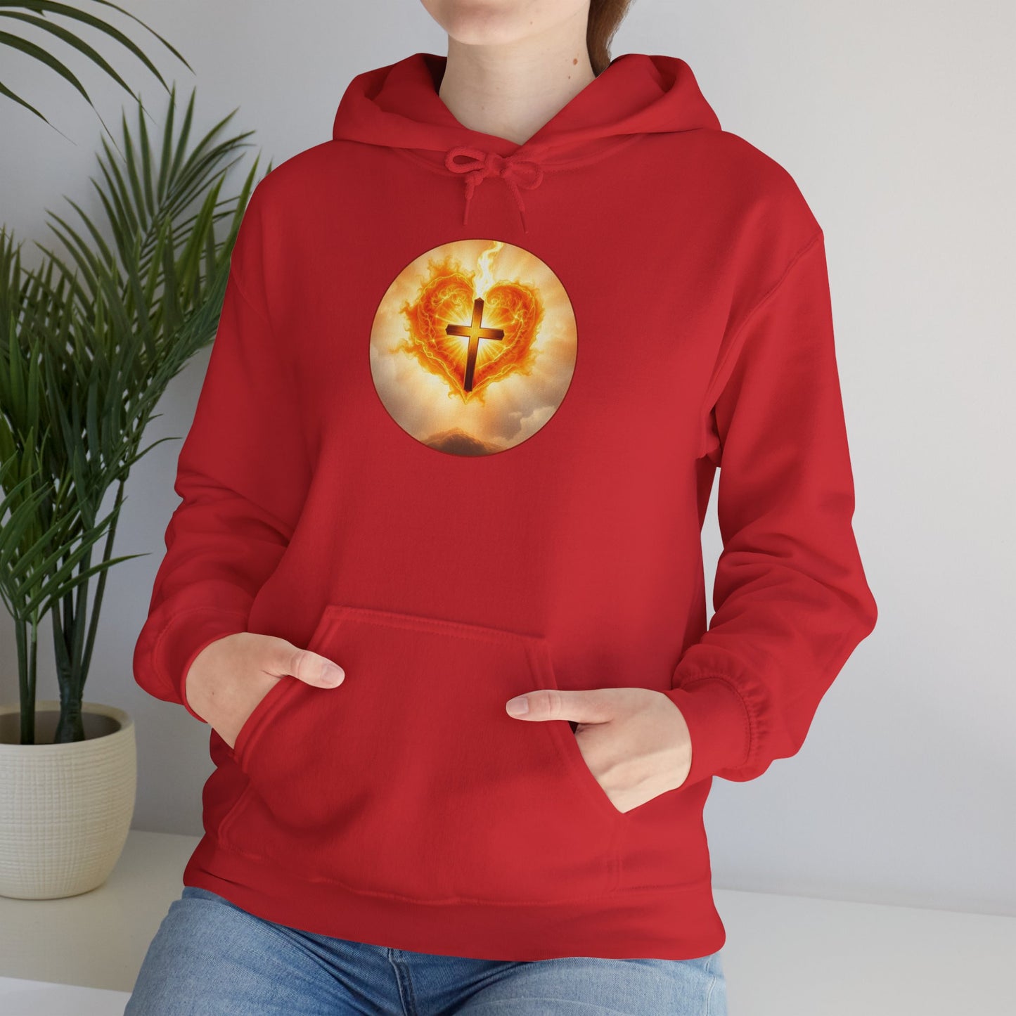 Women’s Sacred Heart Hoodie – Faith-Inspired Spiritual Pullover