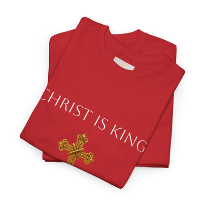Christ is King Women’s Christian Tee (White Lettering)