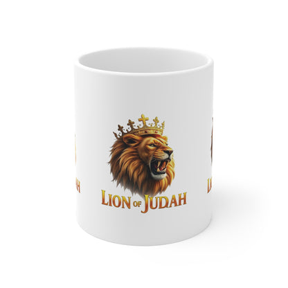 Lion of Judah Crowned Mug – Strength & Majesty in Christ