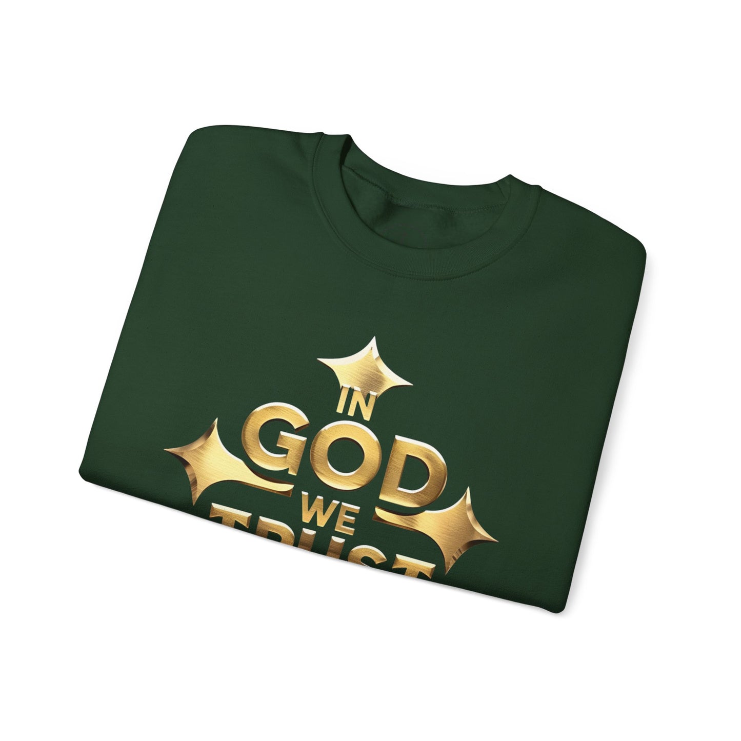 In God We Trust (Gold) - Men’s Christian Sweatshirt