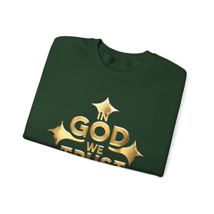 In God We Trust (Gold) - Men’s Christian Sweatshirt