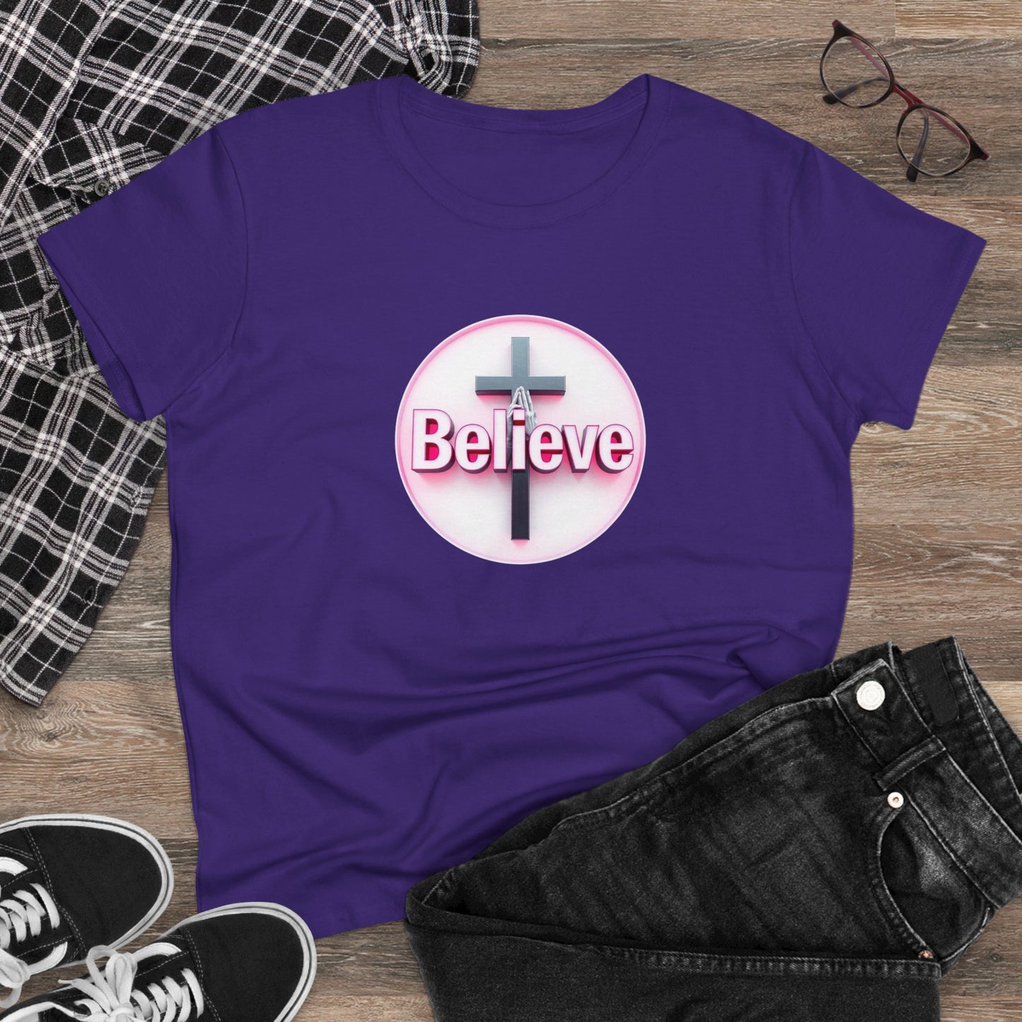 Believe | Women’s Christian T-Shirt with John 11:40