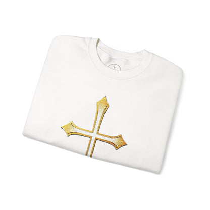 Gold Cross Men's Christian Sweatshirt