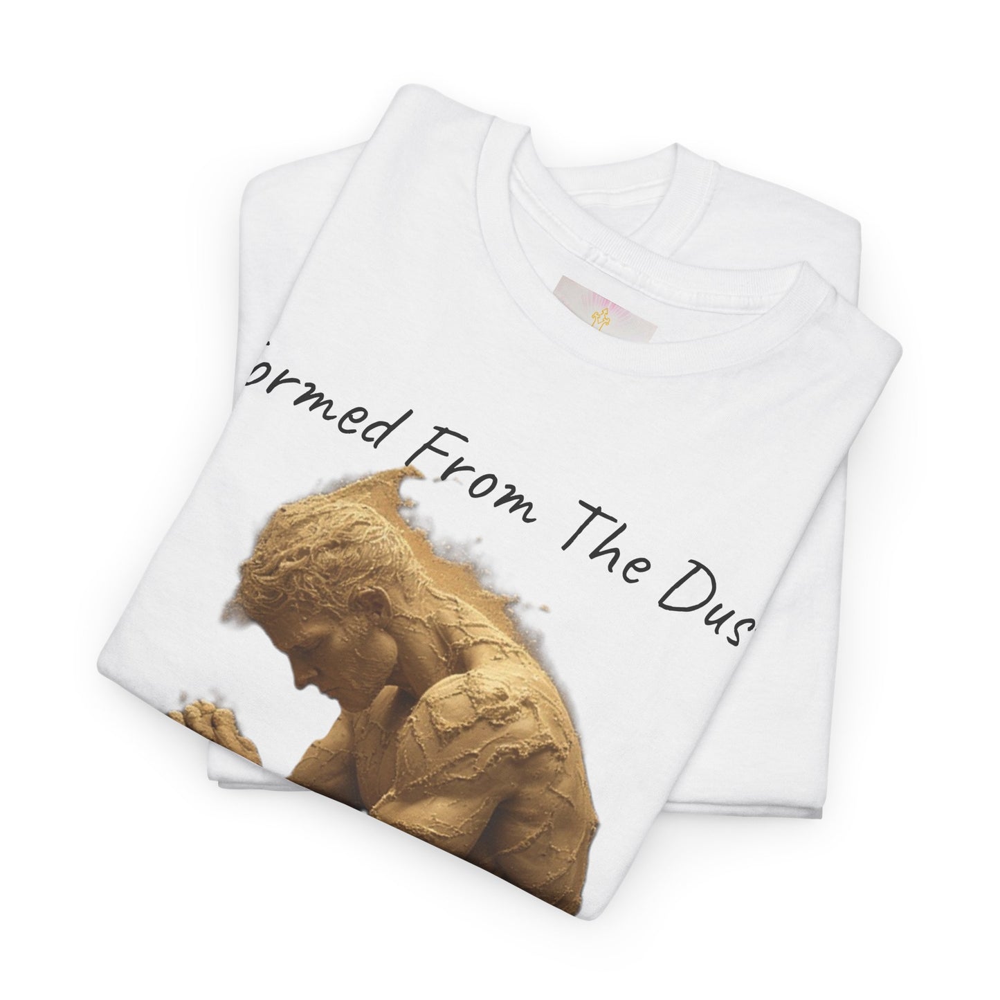 Formed from the Dust | Men’s Christian T-Shirt with Genesis 2:7 (Dark Lettering)