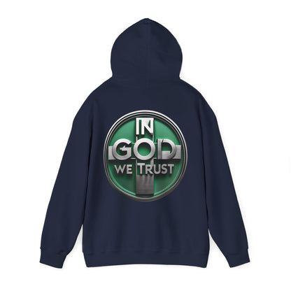 In God We Trust Men's Premium Hoodie – Faith-Inspired Christian Apparel