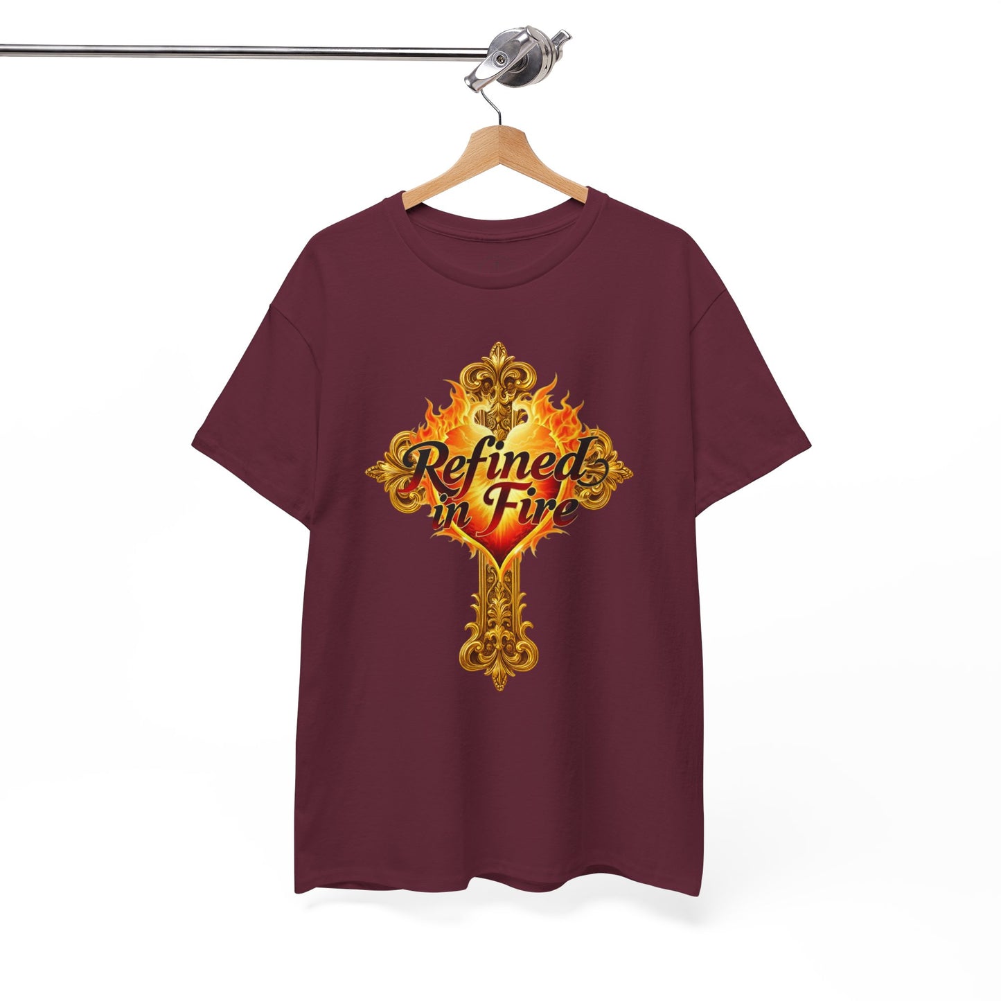 Refined in Fire — Men's Ornate Christian T-Shirt
