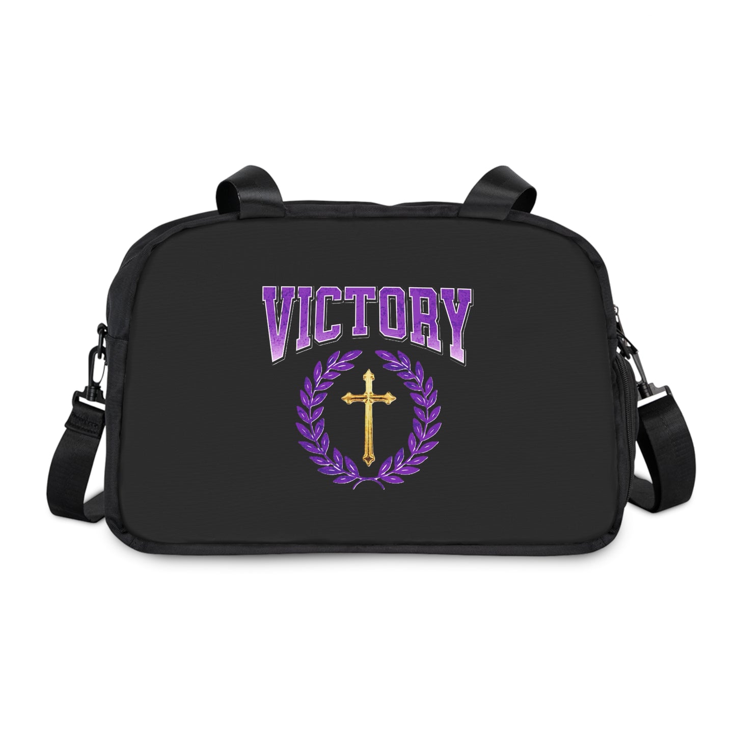 Strength & Victory in Black – Fitness Bag
