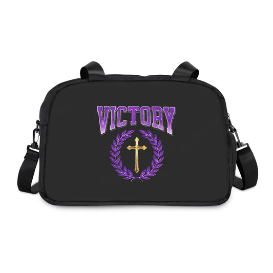 Strength & Victory in Black – Fitness Bag