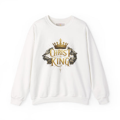 Christ is King (Gold) - Women's Christian Sweatshirt