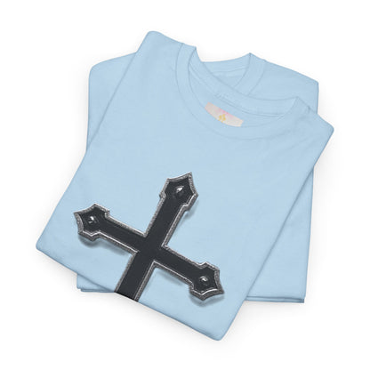 Warrior’s Cross Men’s Christian T-Shirt – Black Cross | Ephesians 6:11