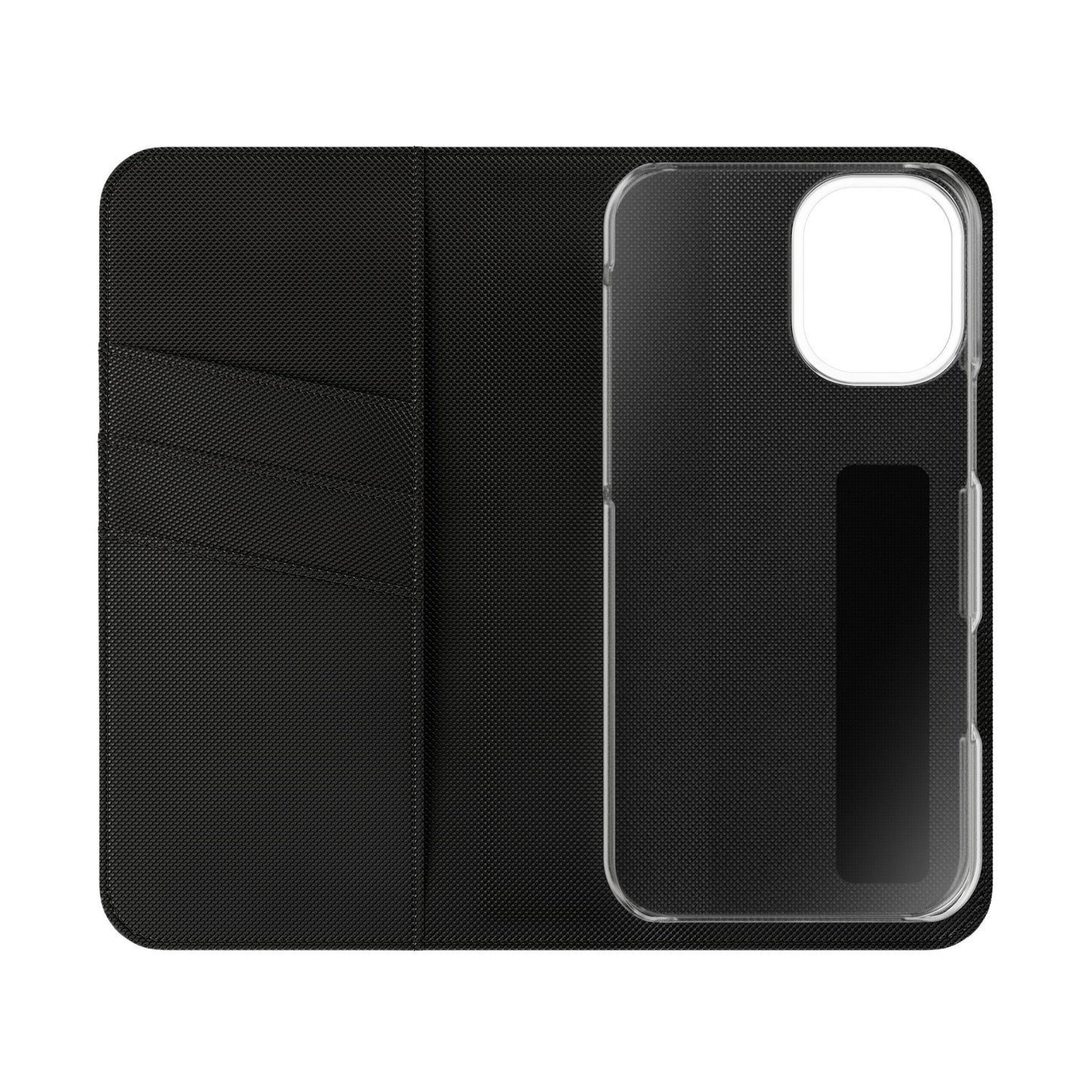 Black with Gold Cross & 1 Corinthians 1:18 - iPhone Flip/Wallet Phone Case