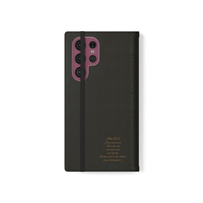Black Chi Rho Symbol Wallet Case for Samsung– “I am the Way, the Truth, the Life”