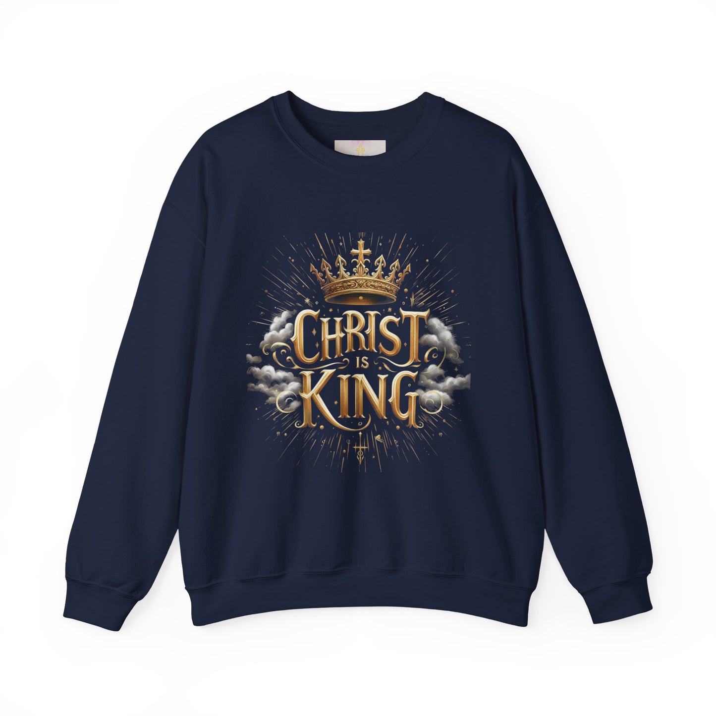 Women’s “Christ is King” Christian Sweatshirt – Bold Faith Statement Pullover