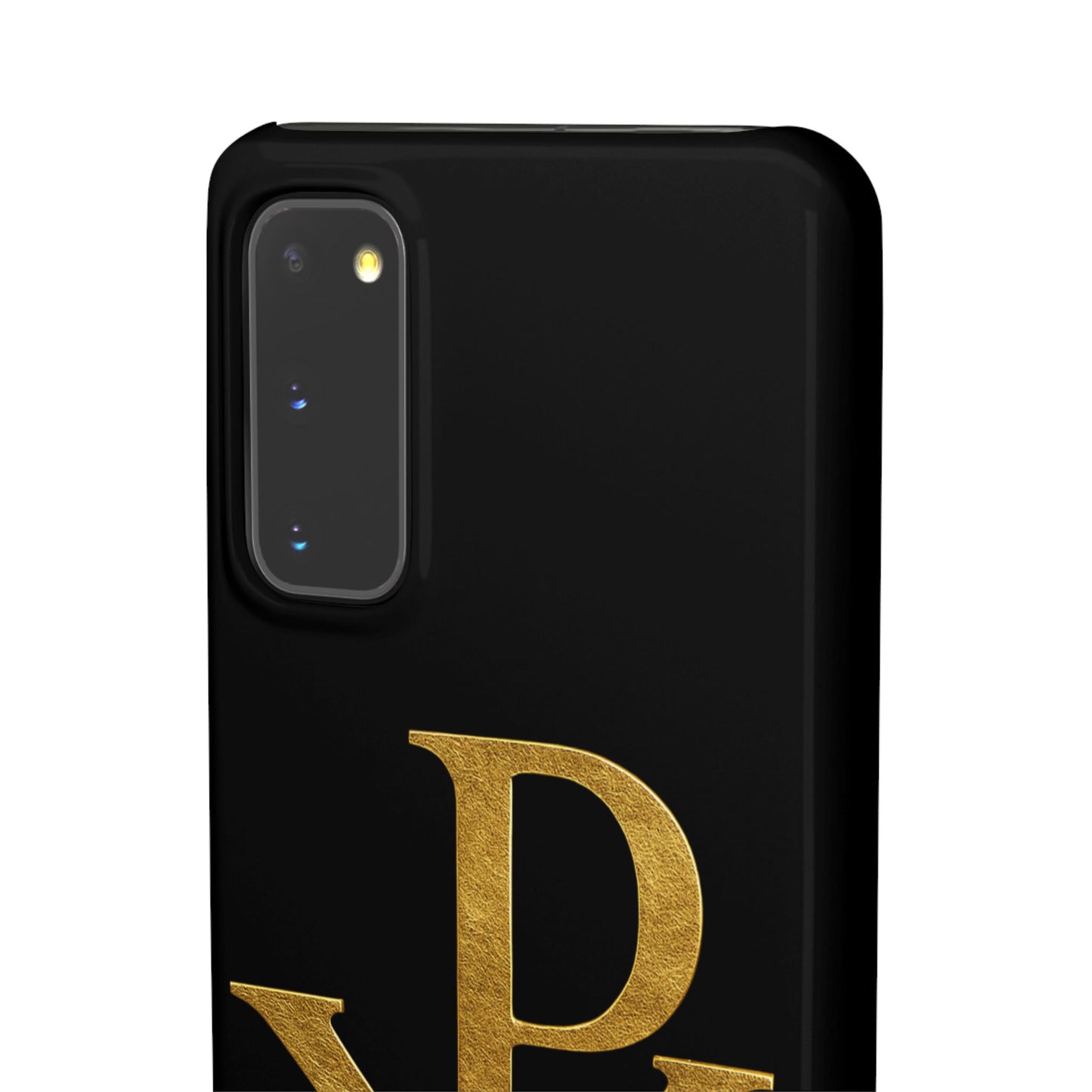 Our Eternal Hope in Christ - Black Chi Rho Snap Case for Samsung