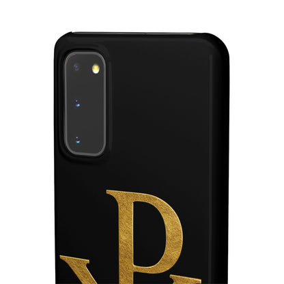 Our Eternal Hope in Christ - Black Chi Rho Snap Case for Samsung