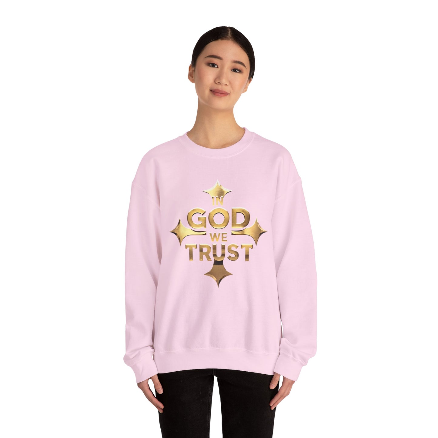 In God We Trust (Gold) - Women’s Christian Sweatshirt