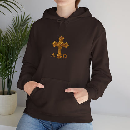 “Soon” Cross Women’s Hoodie – Back Print Christian Declaration