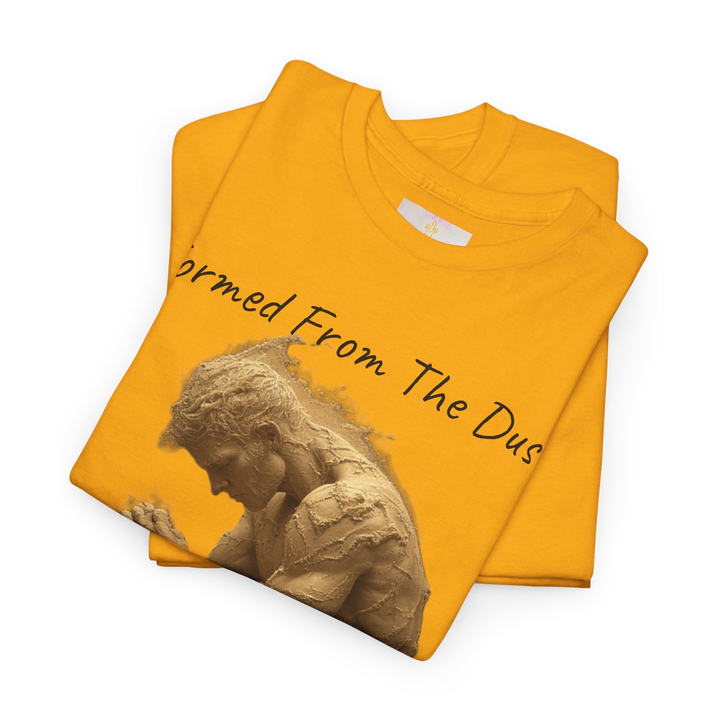 Formed from the Dust | Men’s Christian T-Shirt with Genesis 2:7 (Dark Lettering)