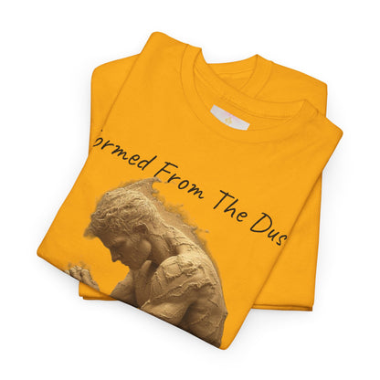Formed from the Dust | Men’s Christian T-Shirt with Genesis 2:7 (Dark Lettering)
