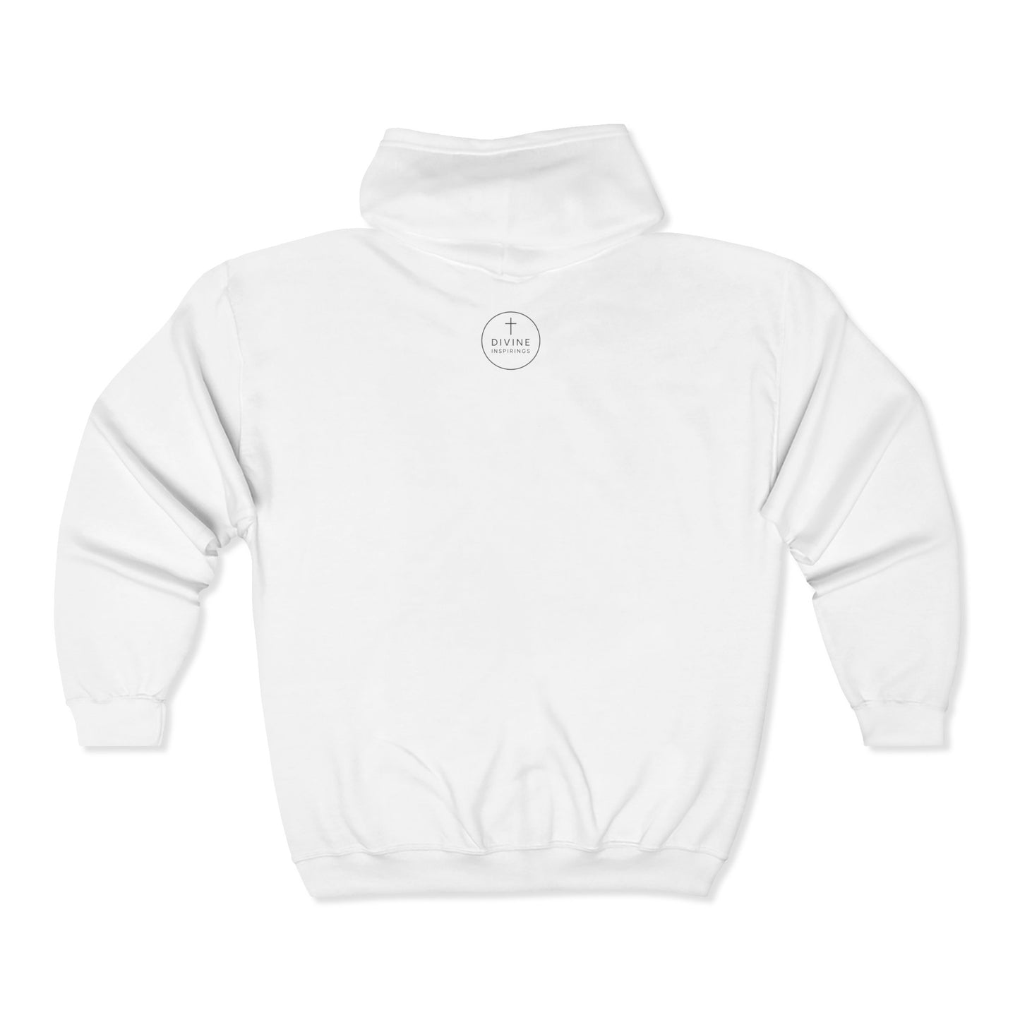 Anchored Journey – Men’s Classic Plain Zip-Up Hoodie (Dark Label)