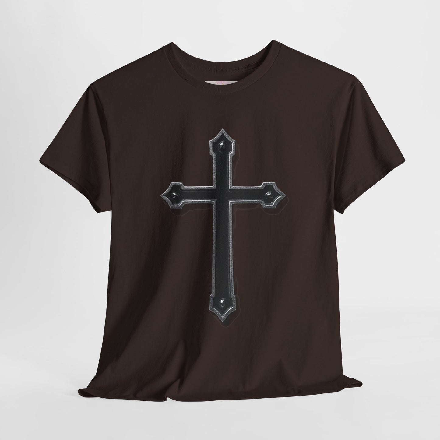 Warrior’s Cross Men’s Christian T-Shirt – Black Cross | Ephesians 6:11