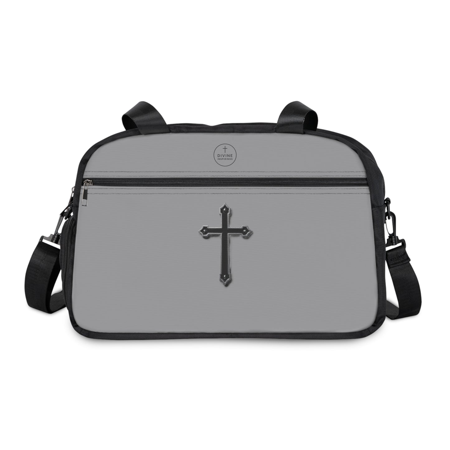 Divine Strength Fitness Bag in Grey – Faith in Motion