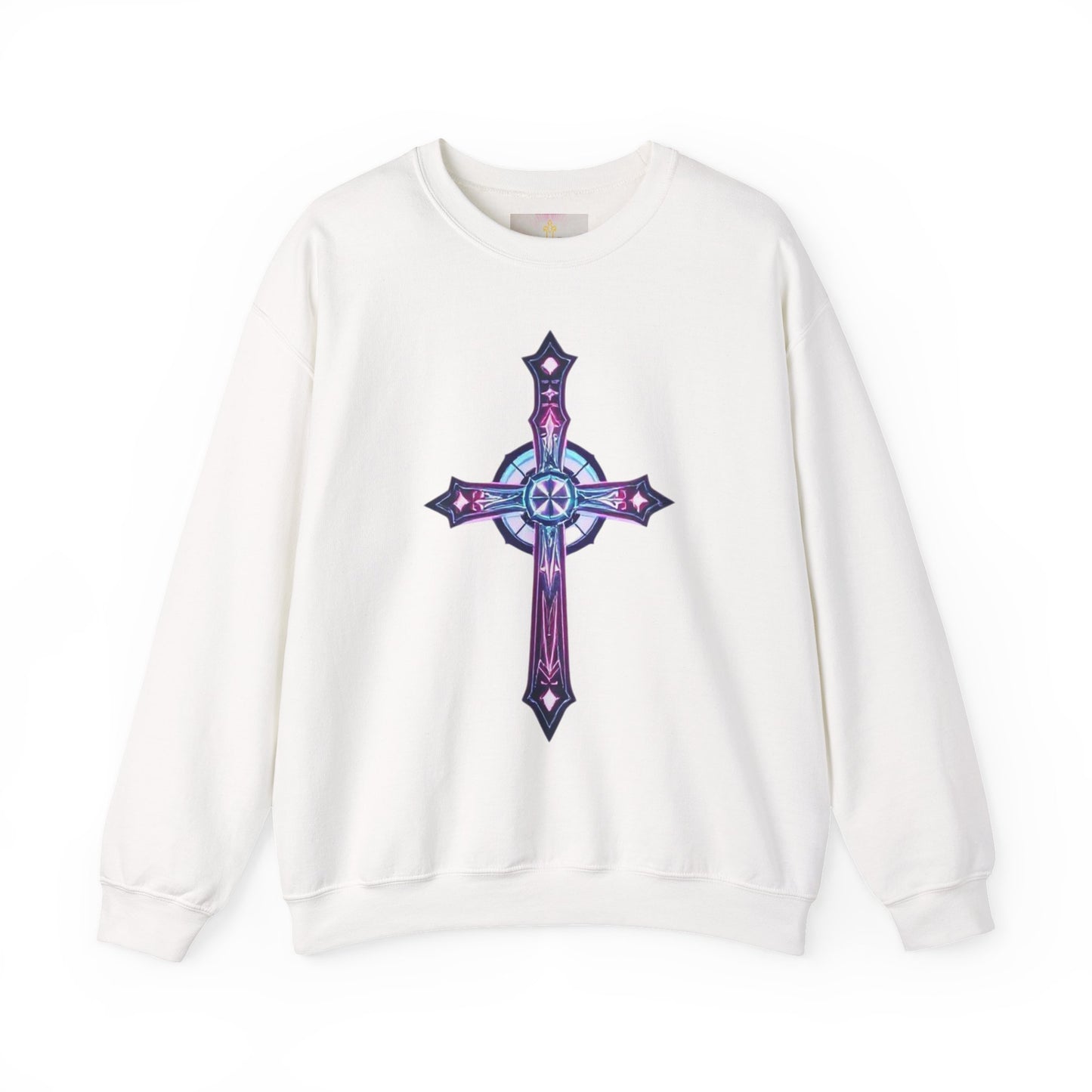 Men’s Christian Sweatshirt – Modern Cross Design for Bold Faith