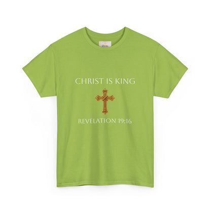 Daughter of the King Women’s Scripture Tee – Christ is King (Revelation 19:16) (White Lettering)