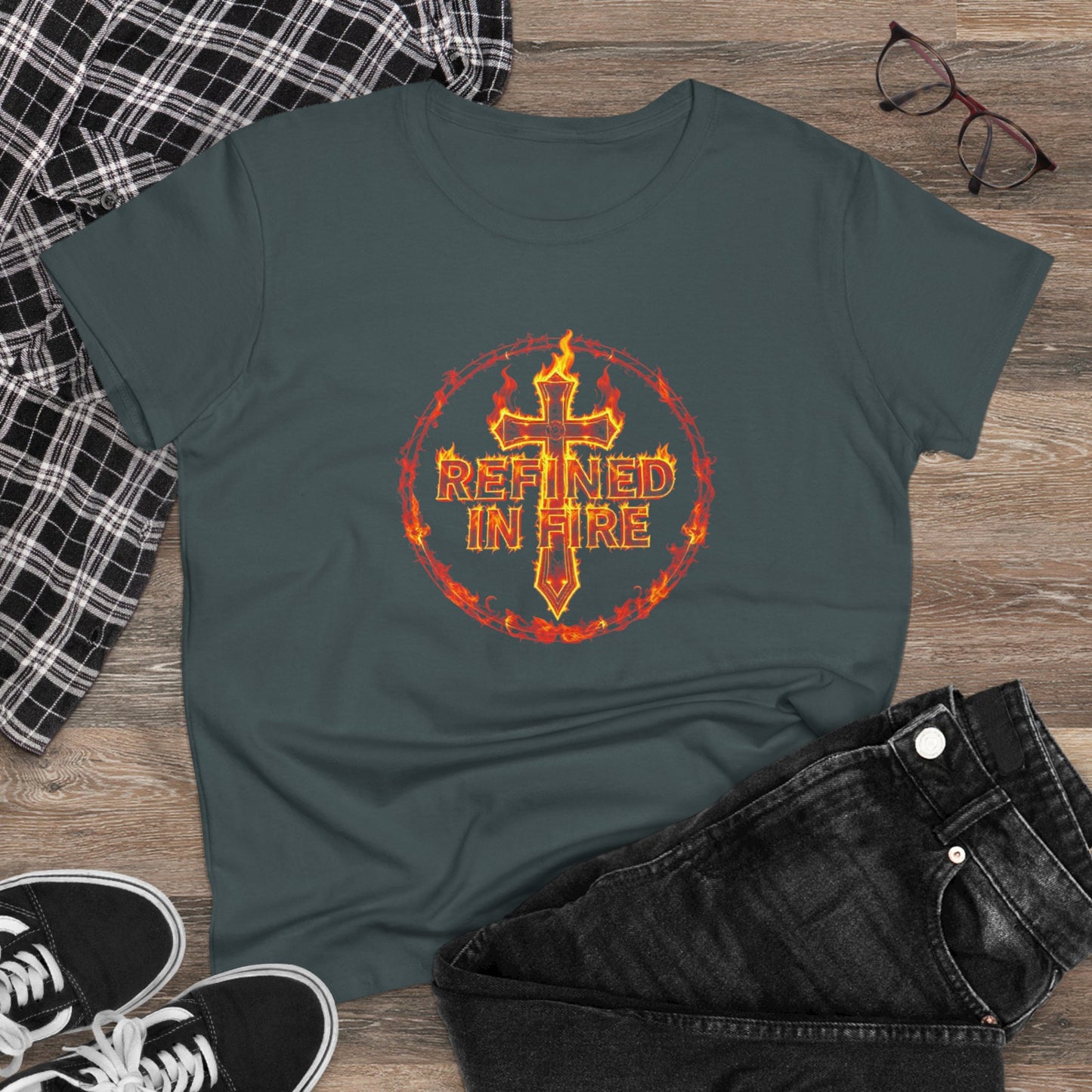 Refined in Fire – Women's Tee of Fierce Faith