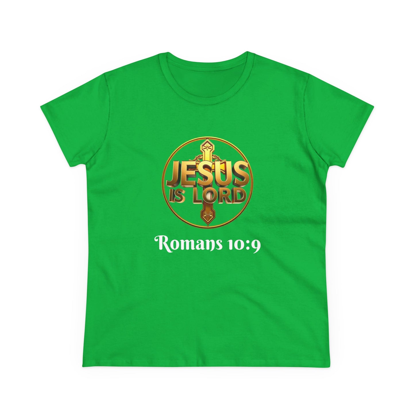 Jesus Is Lord / He Is Risen Christian Tee – Women’s Bold Faith Statement (White Lettering)