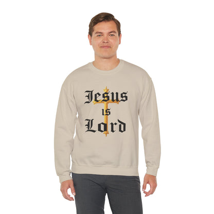 Men’s “Jesus is Lord” Christian Sweatshirt – Bold Faith Statement Pullover