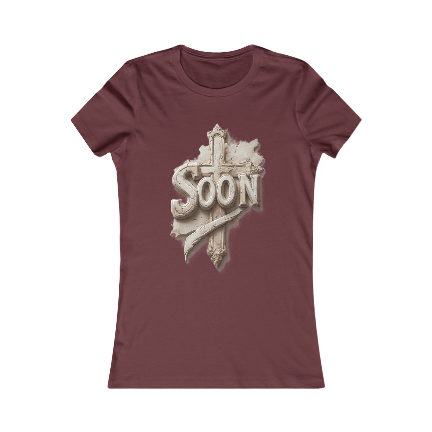 “Soon” Cross Women’s Favorite Tee – Everyday Faith Wear