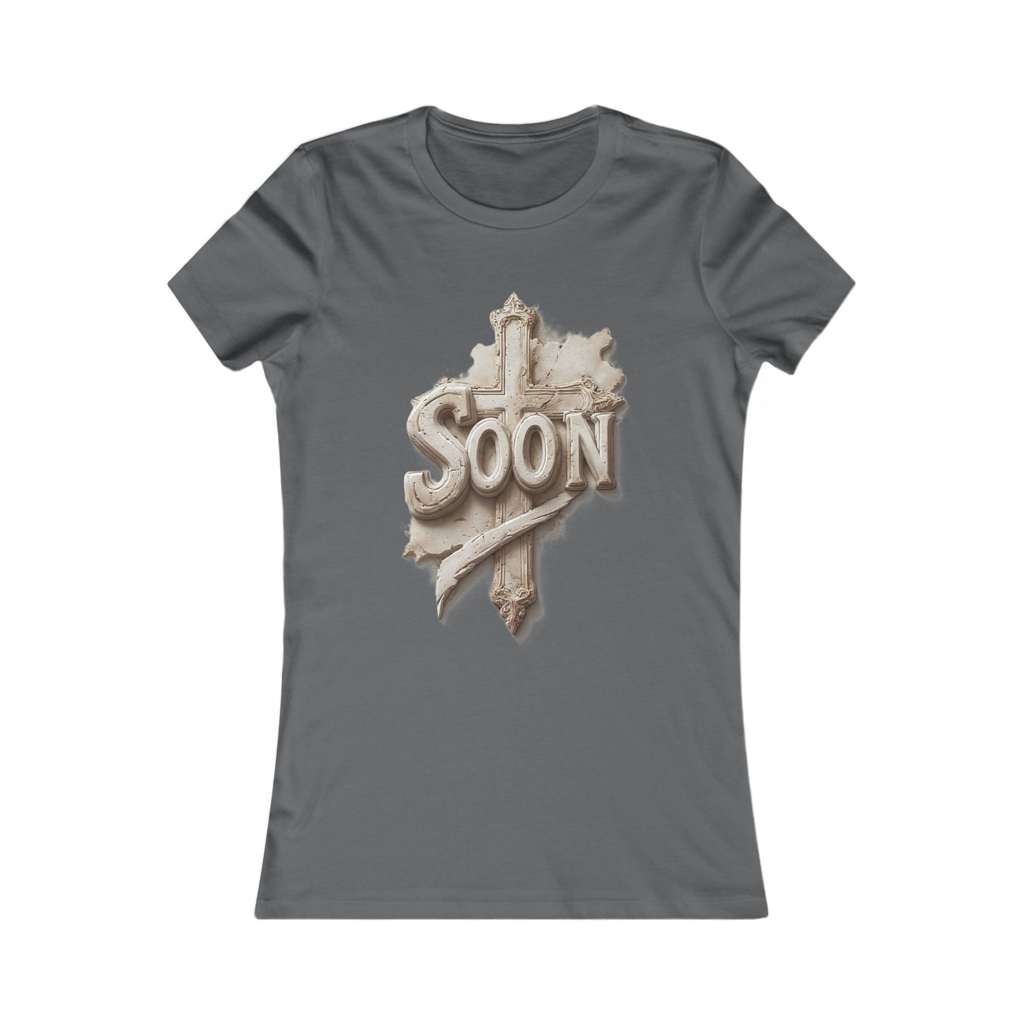 “Soon” Cross Women’s Favorite Tee – Everyday Faith Wear