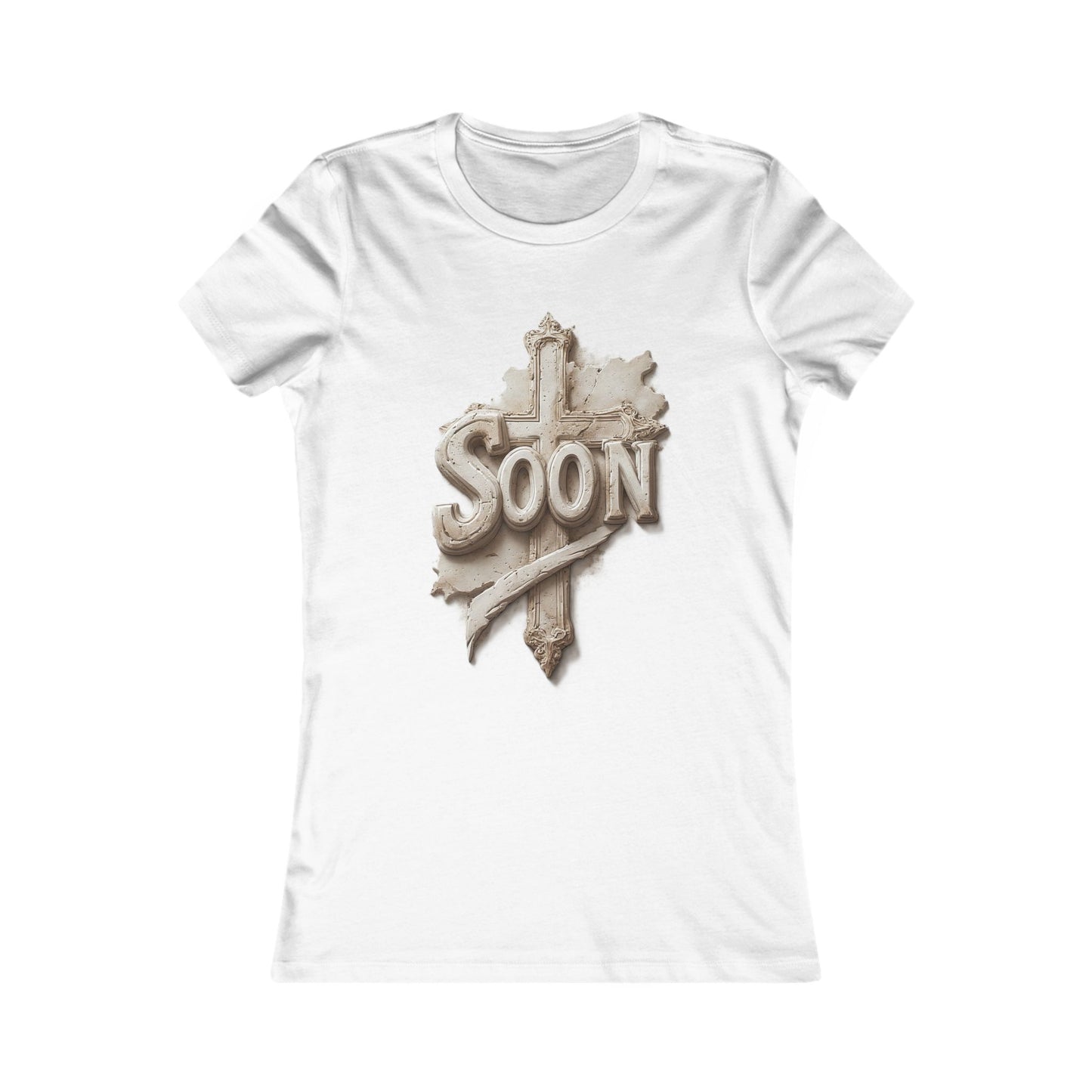 “Soon” Cross Women’s Favorite Tee – Everyday Faith Wear