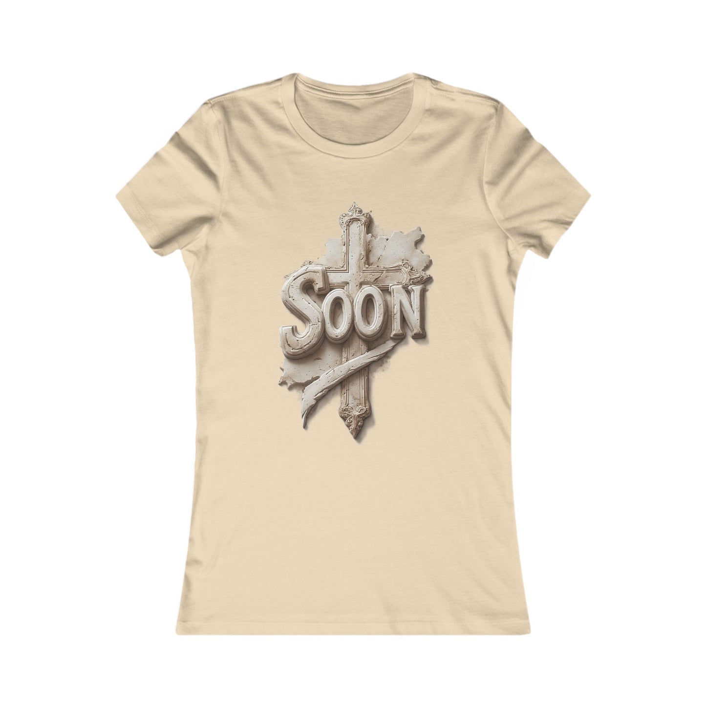 “Soon” Cross Women’s Favorite Tee – Everyday Faith Wear