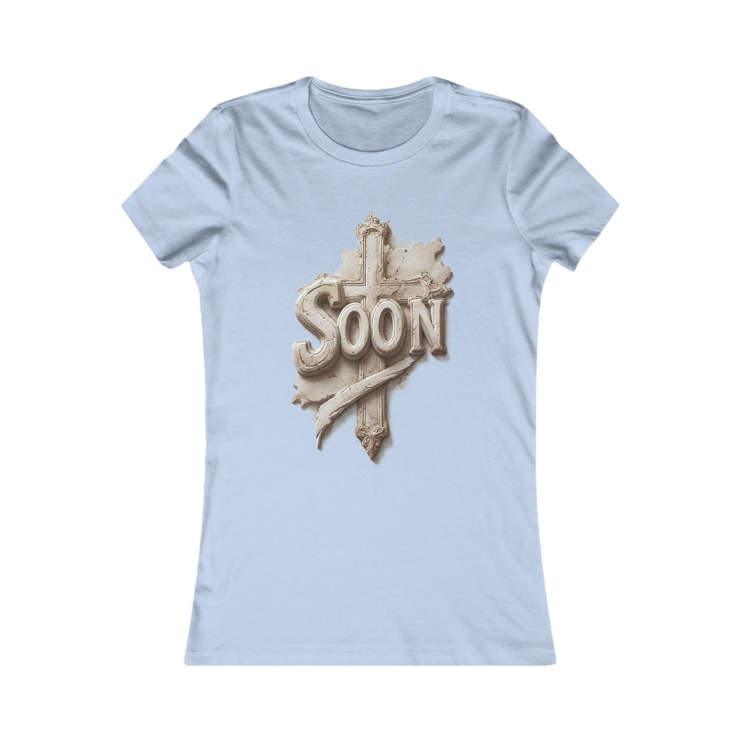 “Soon” Cross Women’s Favorite Tee – Everyday Faith Wear