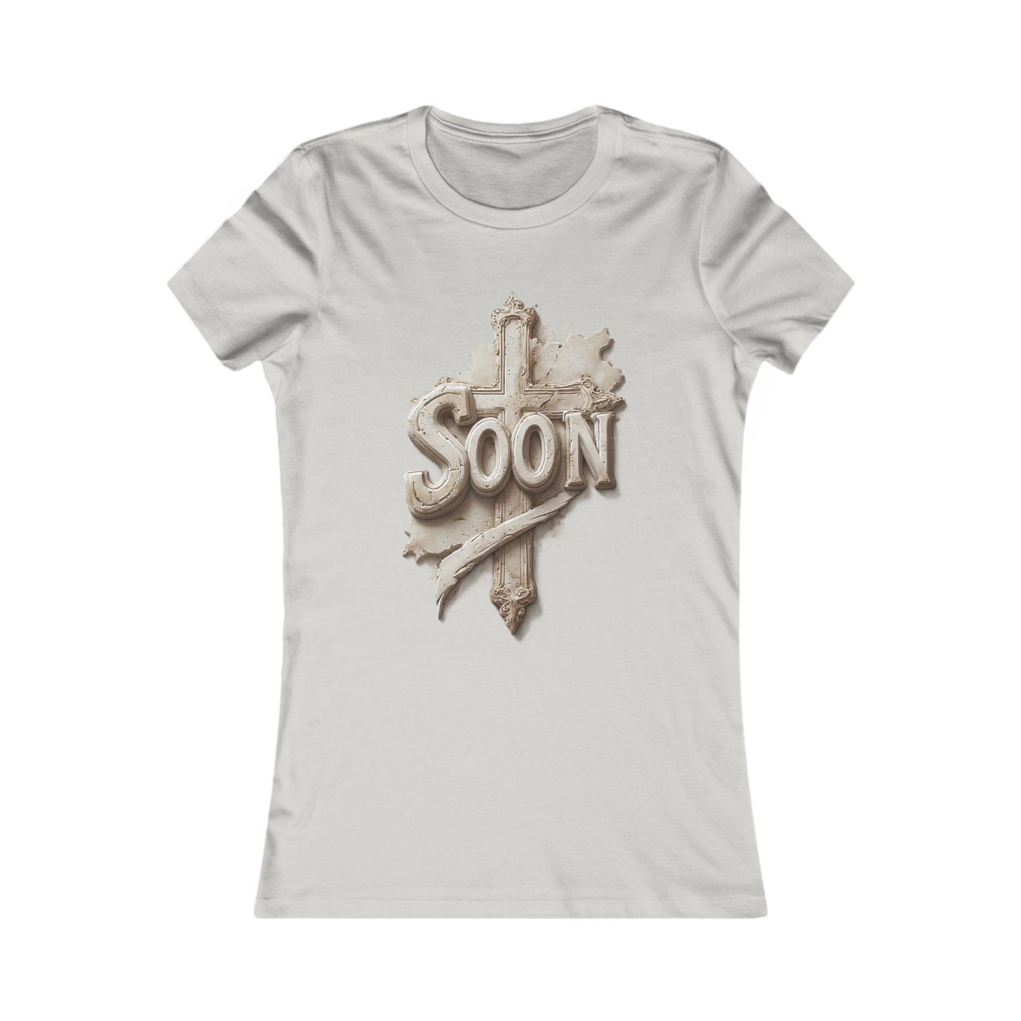 “Soon” Cross Women’s Favorite Tee – Everyday Faith Wear