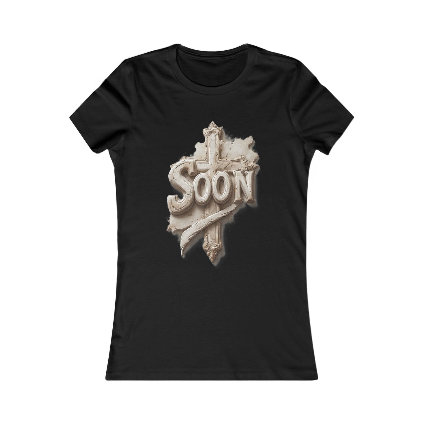 “Soon” Cross Women’s Favorite Tee – Everyday Faith Wear