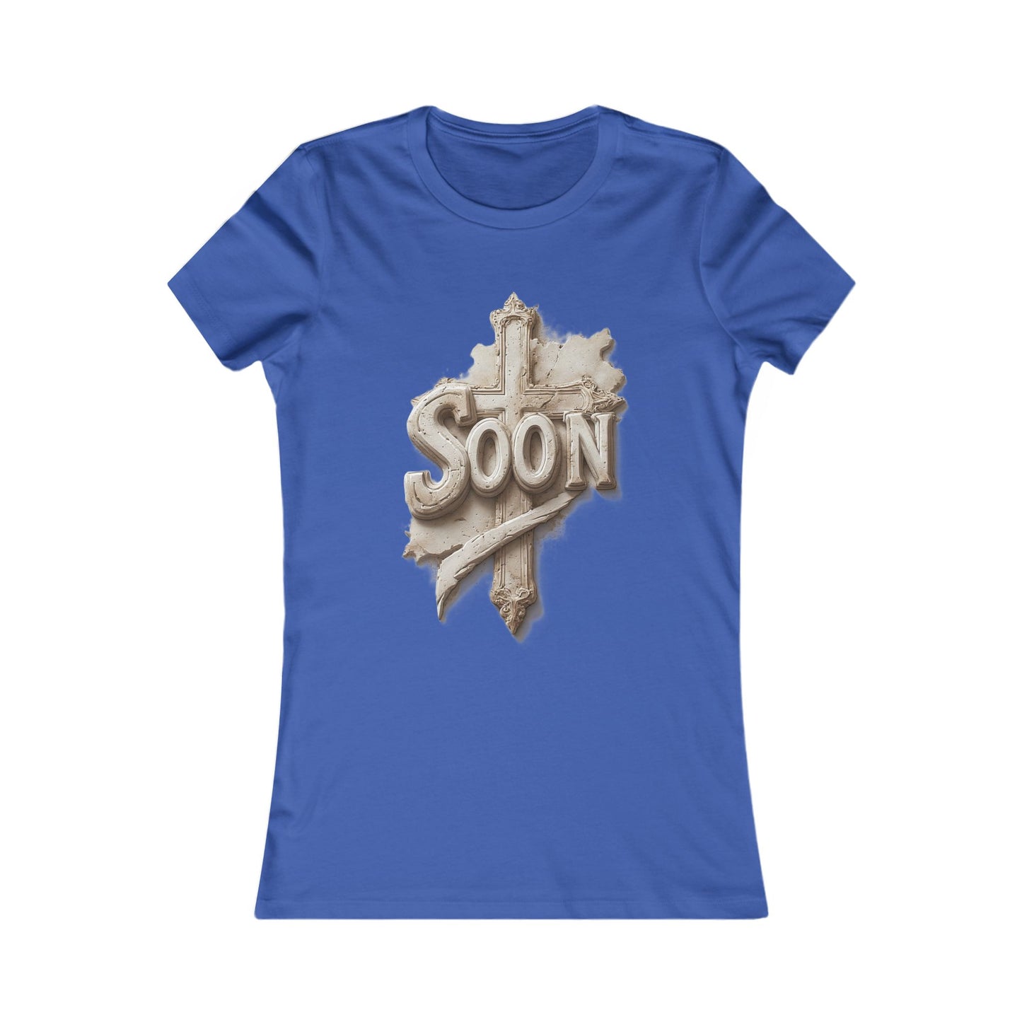 “Soon” Cross Women’s Favorite Tee – Everyday Faith Wear