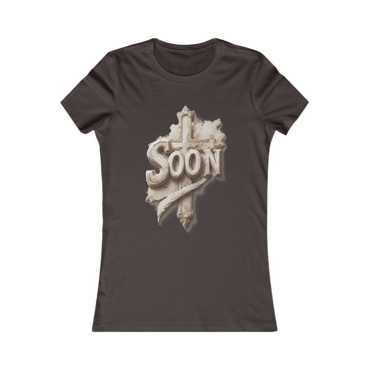 “Soon” Cross Women’s Favorite Tee – Everyday Faith Wear