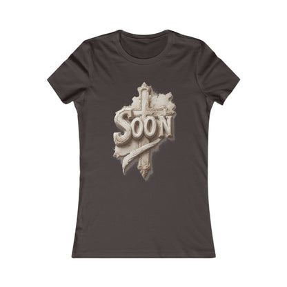 “Soon” Cross Women’s Favorite Tee – Everyday Faith Wear