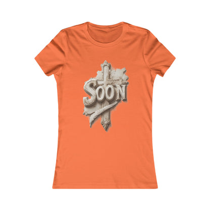 “Soon” Cross Women’s Favorite Tee – Everyday Faith Wear
