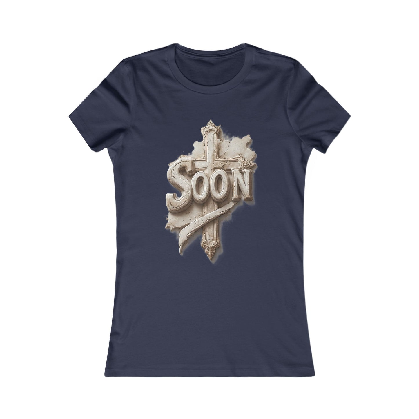 “Soon” Cross Women’s Favorite Tee – Everyday Faith Wear