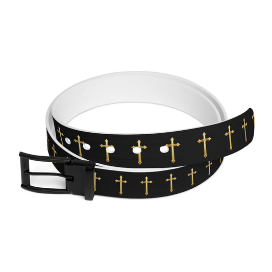 Crown of Light Belt – Gold Cross Pattern