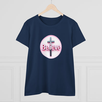 Believe | Women’s Christian T-Shirt with John 11:40