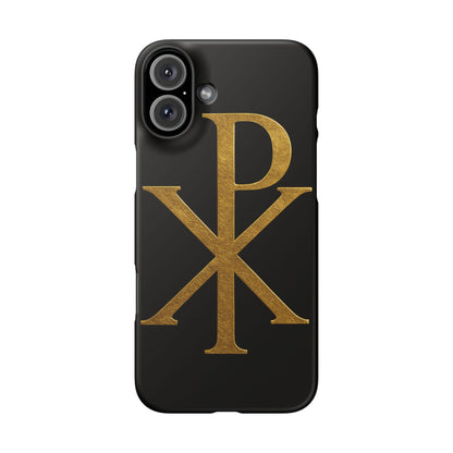 Black Chi Rho Snap Case for iPhone – The Way, Truth & Life