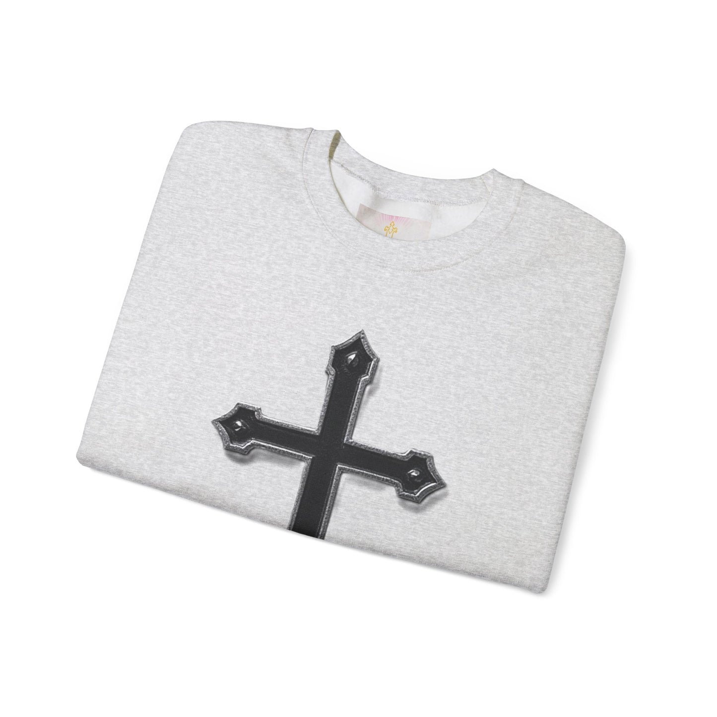 Warrior’s Black Cross Men’s Christian Sweatshirt | Ephesians 6:11